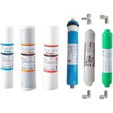 Aquafly Su Arıtma Filtresi 6'lı Takım Arıtıcı Filtresi Mineral 10' Açık Kasa Uyumlu - Yeşil