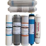 Aquafly Su Arıtma Filtresi 7 Filtre 10 Aşama Arıtıcı Filtresi Yedek 10' Açık Kasa Uyumlu - Mavi - Beyaz