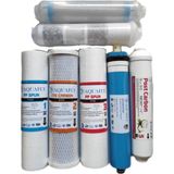Aquafly Su Arıtma Filtresi 7 Filtre 10 Aşama Arıtıcı Filtresi Yedek 10' Açık Kasa Uyumlu - Mavi - Siyah