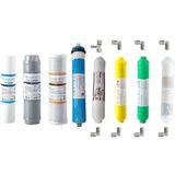 Aquafly Su Arıtma Filtresi 8'li Takım Arıtıcı Filtresi 4in1 10" Açık Kasa Uyumlu - Gri