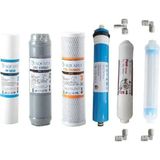 Aquafly Su Arıtma Filtresi Çift Karbon'lu 6'lı Takım Arıtıcı Filtresi 10' Açık Kasa Uyumlu - Mavi