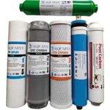 Aquafly Su Arıtma Filtresi Çift Karbon'lu 6'lı Takım Arıtıcı Filtresi 10' Açık Kasa Uyumlu - Yeşil