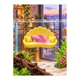 AQUAIUM Beta Dinlenme Alanı Mini Yastıklı Koltuk Beta Balıgı Dinlenme Alanı Mini Akvaryum Büyük Akvaryum Uygun
