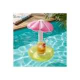 AquaLisse Pembe Şemsiye Şişme Havuz Bardak Tutucu Altlığı - Gölgelikli Model