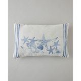 Aquamarine Dijital Baskı Dekoratif Kırlent 35X55 cm Mavi - Yeşil