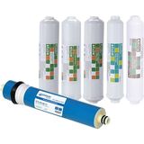 Aquames - Su Arıtma Cihazları 12" Inline 6'lı Filtre Seti Nsf Sertifikalı