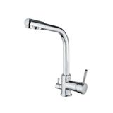 Aquamix Aceser Arıtma Çıkışlı 3 Yollu Evye Bataryası