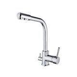 Aquamix Aceser Arıtma Çıkışlı 3 Yollu Evye Bataryası