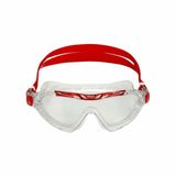 Aquasphere Vista XP - Üniseks yüzme maskesi, Şeffaf Lens (Şeffaf/Kırmızı)