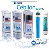 Aquatime Ihlas Aura Cebilion Uyumlu Su Arıtma 2 Yıllık Filtre Seti Standart Membranlı