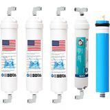Aquatime Kapalı Kasa 12" Inç 5'li Inline Filtre Seti Nsf Onaylı Standart Membranlı - 5li Filtre Seti