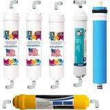 Aquatime Kapalı Kasa 12" Inç 6 Aşamalı Inline Filtre Seti (Nsf Onaylı) Standart Membranlı (Aquatime)