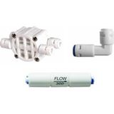 Aquatime Su Arıtma Cihazı Yenileme Kiti Shut Off - Flow - Check Valf Quick - Beyaz - Renk