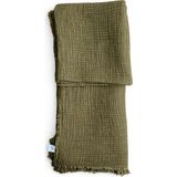 AQUATOLIA Aquatolıa Müslin Tv Battaniyesi - Koltuk Örtüsü Haki Yeşil - Pike - 190/100 - Haki Yeşili - 90 x 190 cm