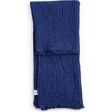 AQUATOLIA Aquatolıa Müslin Tv Battaniyesi - Koltuk Örtüsü - Pike - 190/100 - 90 x 190 cm - Lacivert