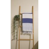 AQUATOLIA Harput Peştemal - %100 Pamuk- 100X180- Peştemal- Plaj Havlusu- Çizgili Desen - Lacivert - 100 x 180 cm
