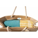 Aquatolıa Jüt Kanvas Fermuarlı Kadın Çantası 50X35 Cm.