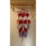 AQUATOLIA Unisex Amor Peştemal Bornoz- Pamuklu - Çocuk Bornozu - Kırmızı - 7 - 8 Yaş