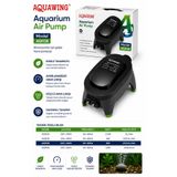 Aquawing AQ938 Çift Çıkışlı Güçlü Akvaryum Hava Motoru Ayarlanabilir Hava Debili 8W A+