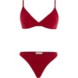 Aquella Biyeli Pensli Kırmızı Üçgen Bikini - 40