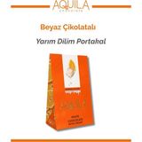 Aquila Chocolate Beyaz Çikolata Kaplı Portakal Dilim - 80GR - 80 gr