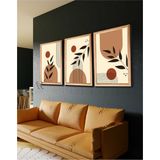 AR AJANS KANVAS TABLO Bohem Minimalizm Soyut Tasarım Dekoratif Mdf Tablo - 40 x 60 - Karışık