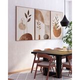 AR AJANS KANVAS TABLO "olive Leaf" Zeytin Yaprağı Çerçeveli 3lü Set Mdf Tablo - 40 x 60 - 001-Renkli