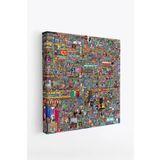 Ar Ajans Kanvas Tablo Reddit R/Place Piksel Savaşları Dekoratif Kanvas Tablo 30 X 30