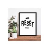 Ar Ajans Kanvas Tablo Reset Temalı Siyah Çerçeve Görünümlü Mdf Tablo 15 X 20