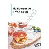 Ar Armese 2 Adet Hamburger Köfte Kalıbı Köfte Presi Şekillendirici Kp-104 Pratik Köfte Yapma Aparatı