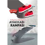 Ar Armese 24 Adet Ayakkabı Rampası Ayakkabı Düzenleyici Organizer Antrasit
