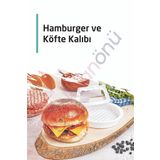 Ar Armese Hamburger Köfte Kalıbı Köfte Presi Şekillendirici Burger Press Pratik Köfte Yapma Aparatı Kp-104
