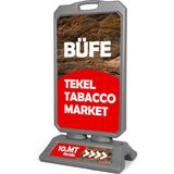 Ar Design Taşınabilir Ayaklı Tabela Çift Yön Baskılı 50 x 82 cm Tasarım ve Baskı + Uygulama Dahil Hazır Reklam Dubası Tabela