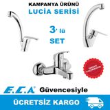 Ar Lucia Eviye + Banyo + Lavabo Bataryası (3' Lü Set)