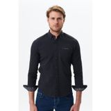 AR-MA Arma Erkek Denim Jean Slim Fit / Dar Kesim Kot Dokuma Gömlek K9gkd1070 Siyah