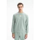 Ar-ma Erkek Bisiklet Yaka Sweatshirt Basic Baskisiz Cepsiz Örme Kumaş Regular Fit%75 Pamuk%25 Polyester 30/1 3 İplik Şardonsuz K26124601401 Yeşil-Y18
