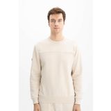 Ar-ma Erkek Bisiklet Yaka Sweatshirt Basic Baskisiz Sol Göğüs Cepli Örme Kumaş Regular Fit%70 Pamuk%30 Polyester 30/1 Şardonlu Üç İplik K26124600601 Bej-B1