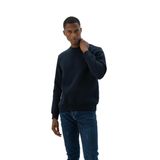 Ar-ma Erkek Bisiklet Yaka Sweatshirt Basic Regular Fit%70 Pamuk%30 Polyester 3 İplik Cepsiz Baskısız K24124904901 Lacivert-L1