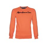 Ar-ma Erkek Bisiklet Yaka Sweatshirt Yazi Baskili Cepsiz Örme Kumaş Regular Fit%70 Pamuk%30 Polyester 30/1 Şardonlu Üç İplik K21124908002 Turuncu-T1