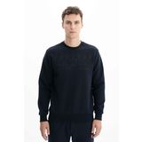 Ar-ma Erkek Bisiklet Yaka Sweatshirt Yazi Baskili Cepsiz Örme Kumaş Regular Fit%70 Pamuk%30 Polyester 30/1 Şardonlu Üç İplik K26124600801 Lacivert-L1