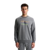 Ar-ma Erkek Bisiklet Yaka Sweatshirt Yazi Baskili Cepsiz Örme Kumaş Regular Fit%70 Pamuk%30 Polyester 30/1 Şardonlu Üç İplik K28124602501 Gri-G1
