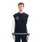 Ar-ma Erkek Bisiklet Yaka Sweatshirt Yazi Baskili Cepsiz Örme Kumaş Relax Fit%70 Pamuk%30 Polyester 30/1 Şardonlu Üç İplik K26124600701 Lacivert-L1