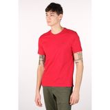 Ar-ma Erkek Bisiklet Yaka Tişört Baskisiz Basic Büyük Beden Penye Süprem Y22374868501 - 2XL - Kırmızı
