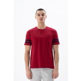 Ar-ma Erkek Bisiklet Yaka Tişört Baskisiz Basic Örme Kumaş Regular Fit%100 Pamuk 30/1 Penye Süprem Y25344405801 Bordo-B1