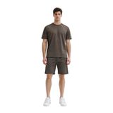Ar-ma Erkek Bisiklet Yaka Tişört Baskisiz Basic Örme Kumaş Regular Fit%100 Pamuk 30/2 Süprem Y31344448802 Haki-H4