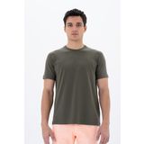 Ar-ma Erkek Bisiklet Yaka Tişört Baskisiz Basic Örme Kumaş Regular Fit%48 Pamuk%48 Modal%4 Elastan 32/1 Penye Modal Full Elastan Süprem Y25344470001 Haki-H1