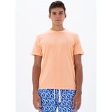Ar-ma Erkek Bisiklet Yaka Tişört Baskisiz Basic Regular Fit Penye Full Süprem Y25344470001 - XL - Pembe