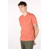 Ar-ma Erkek Bisiklet Yaka Tişört Baskisiz Basic Regular Fit Penye Süprem Y22344400001 - 5MM-Pembe - 2XL