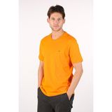 Ar-ma Erkek Bisiklet Yaka Tişört Baskisiz Basic Regular Fit Penye Süprem Y22344400001 - Turuncu