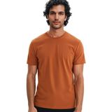 Ar-ma Erkek Bisiklet Yaka Tişört Baskisiz Basic Regular Fit Penye Süprem Y31344408002 - 5MM-Pembe